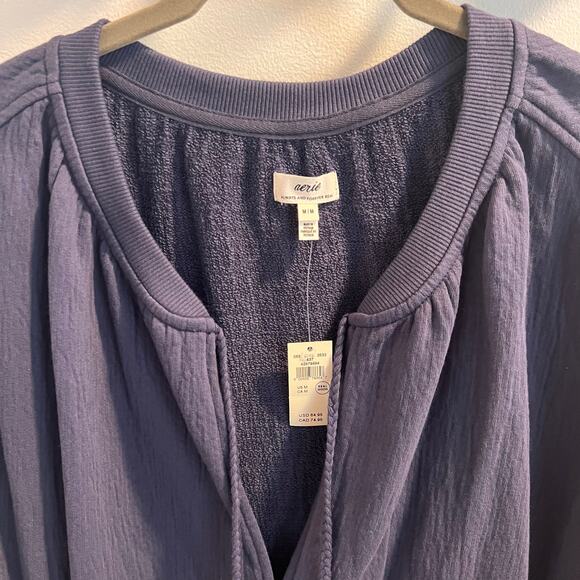 NWT Aerie Navy Blue Easy Street Sweatshirt Size M - Picture 3 of 8